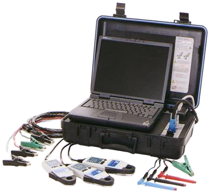 PdMA MCE Motor Tester H Series in its case with test leads